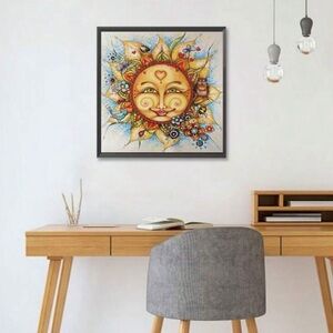 Sun Of Splendor Flower 🌻☀️ Diamond Painting Kit Art Set 20 X 20 cm In His Glory